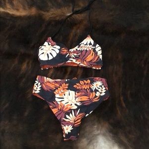 Adorable, colorful two-piece swimsuit